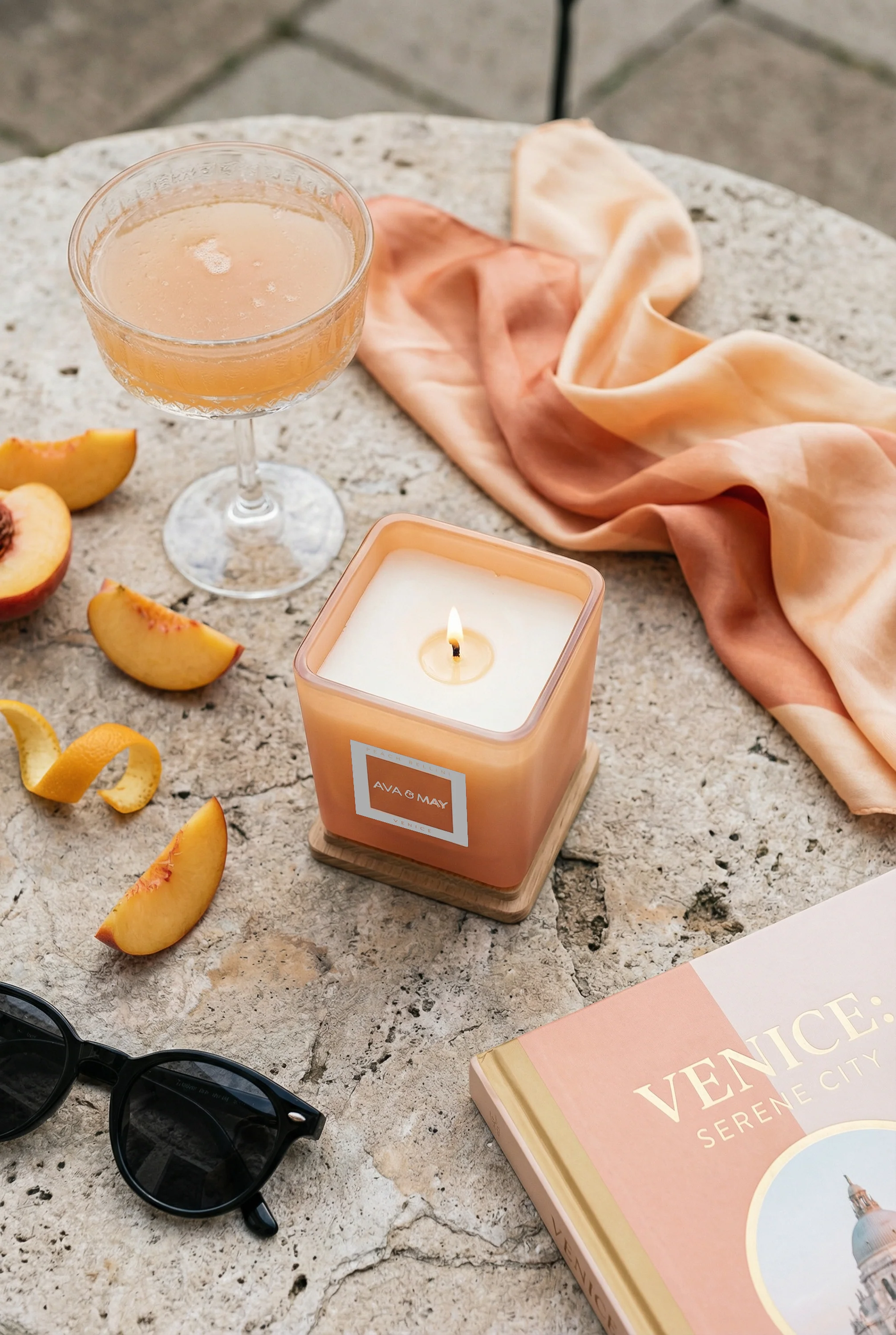 Peach Bellini Duftkerze - Image 5